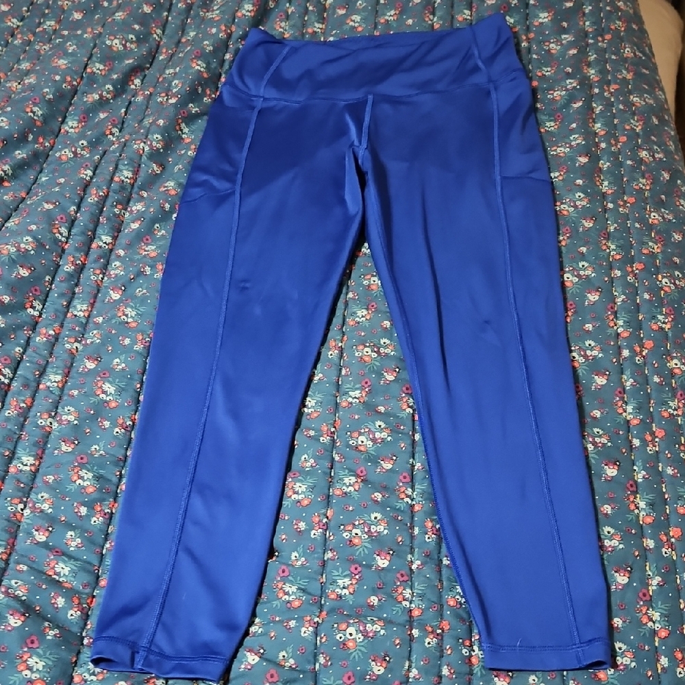 Victoria's Secret Blue Leggings W/ Pockets